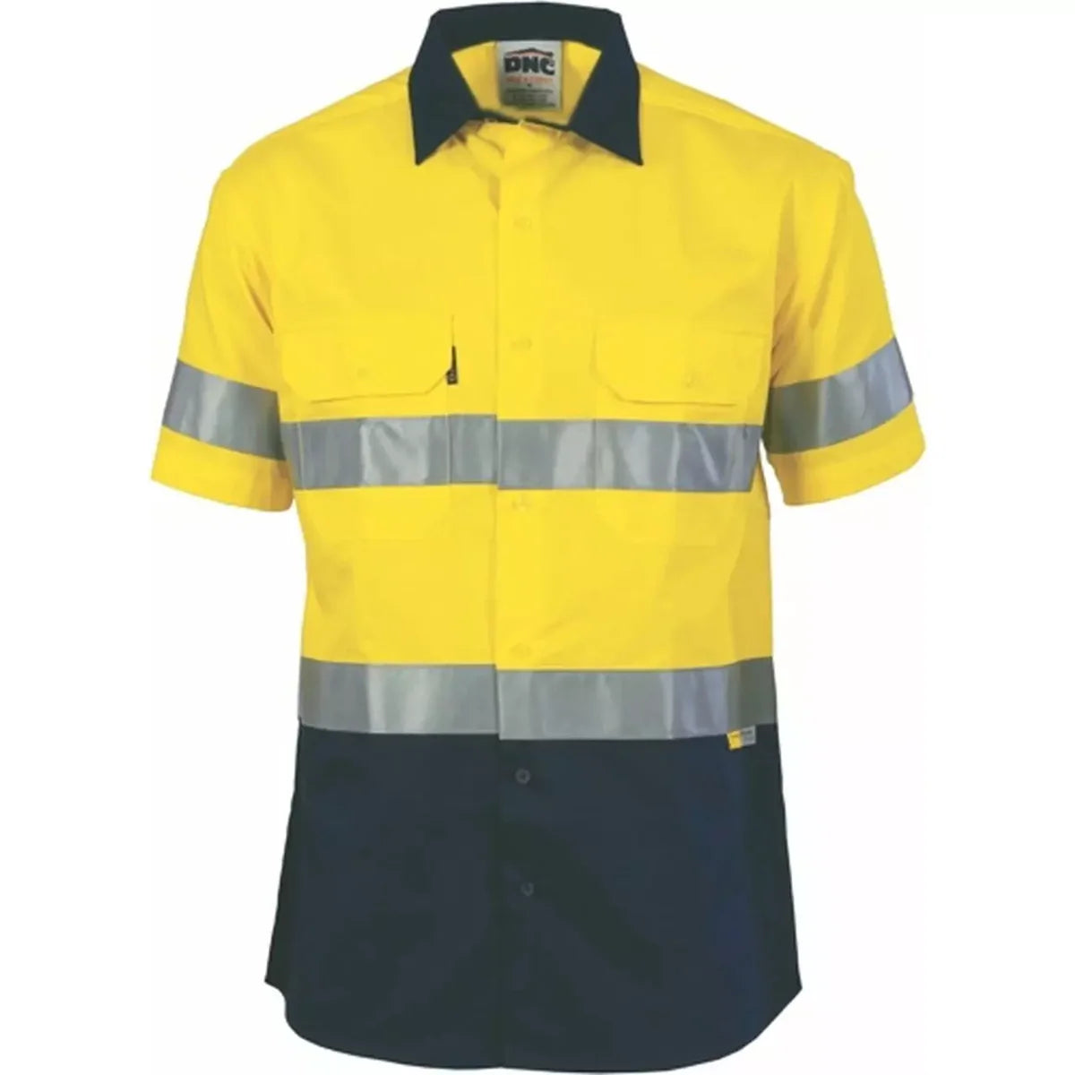 Hi Vis 190gsm Shirt w/Hoop Style Tape Short Sleeve - 3833