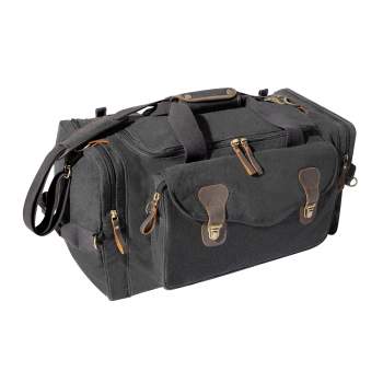 23" CANVAS WEEKENDER BAG W/LEATHER ACCENT