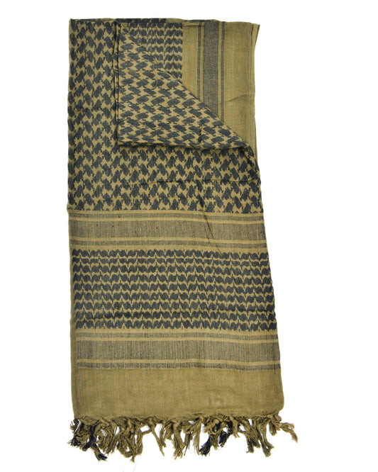 SHEMAGH OLIVE & BLACK