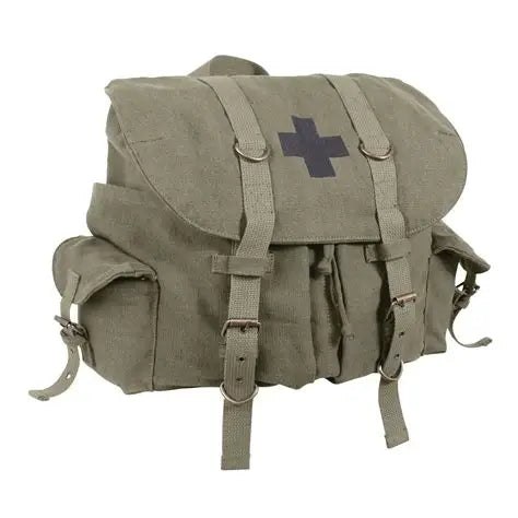VINTAGE WEEKENDER CANVAS BACKPACK WITH CROSS
