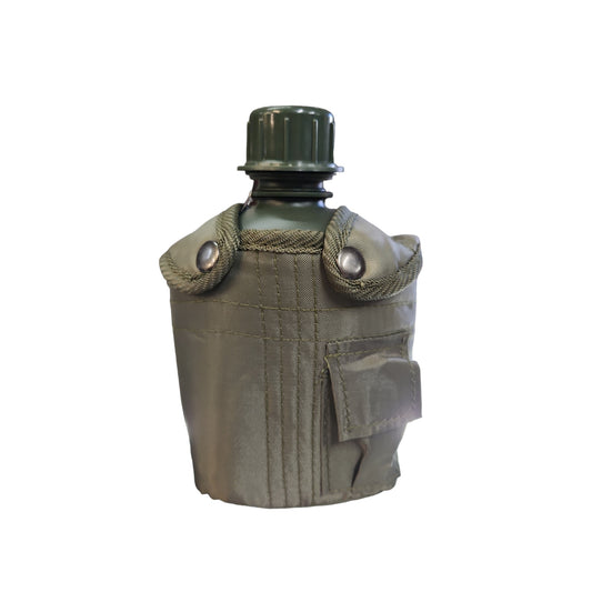 ARMY CANTEEN 1 LITRE WITH OLIVE COVER