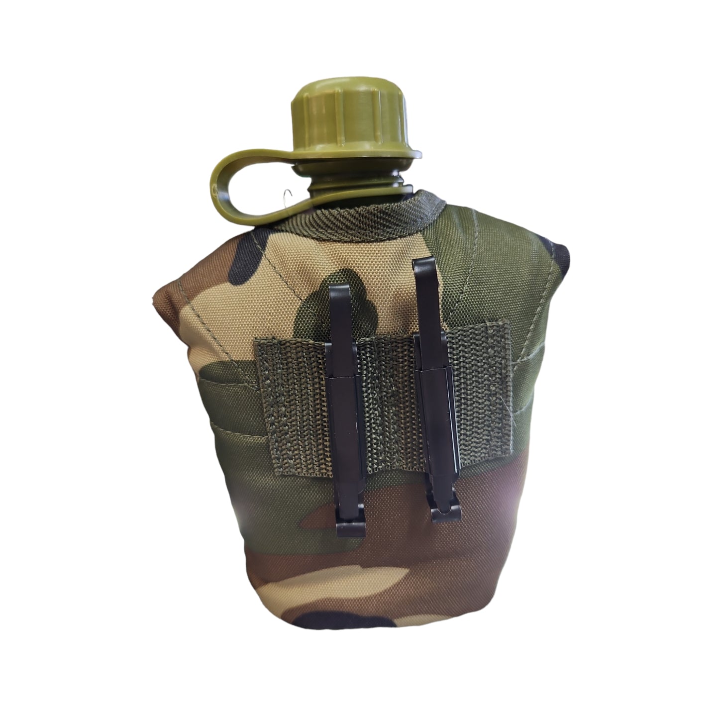 ARMY CANTEEN 1 LITRE W/WOODLAND COVER