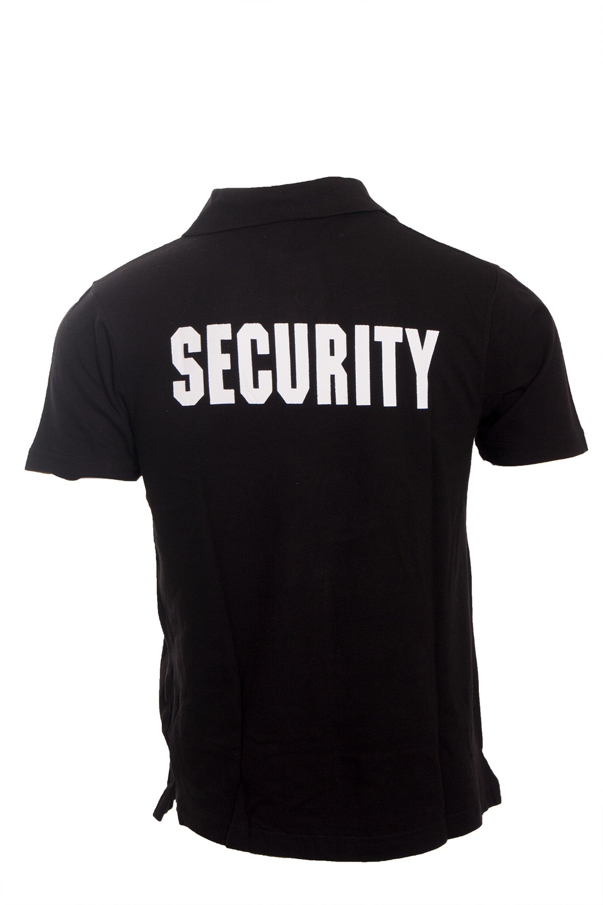SECURITY POLO BLACK T SHIRT