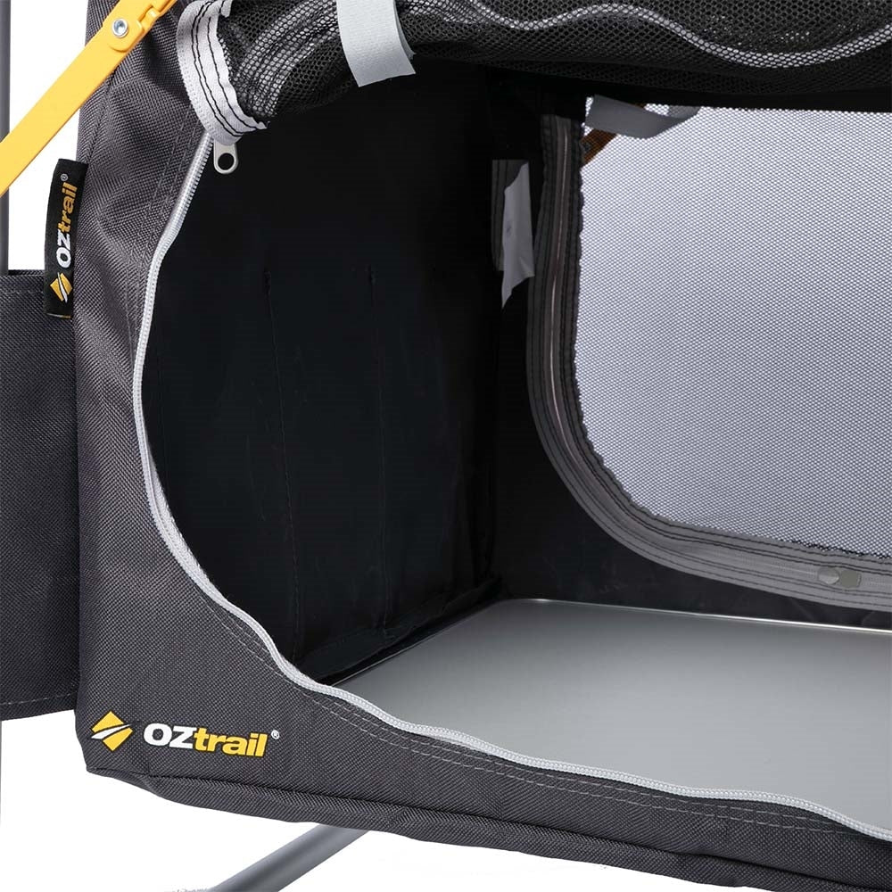 OZTRAIL FOLDING TABLE WITH STORAGE