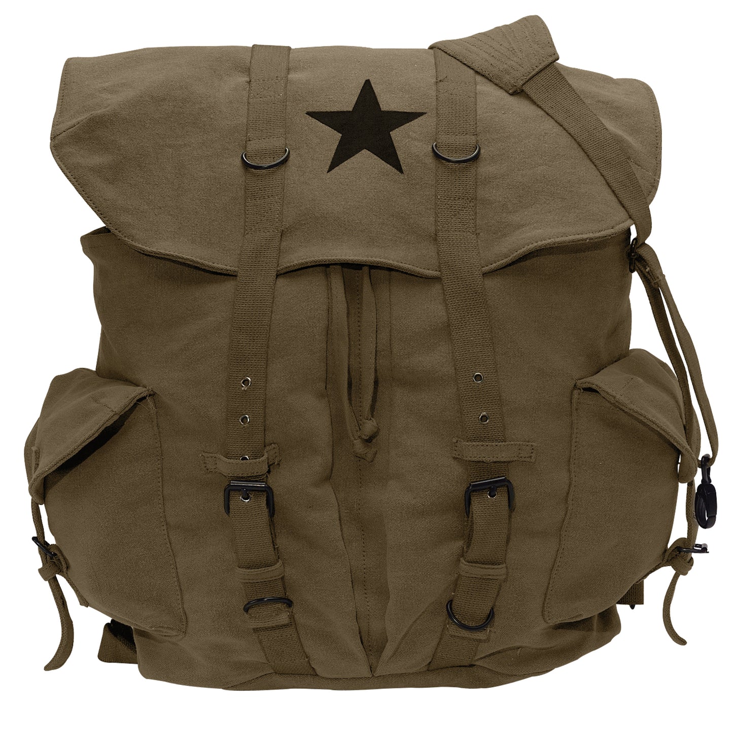 VINTAGE WEEKENDER CANVAS BACKPACK WITH CROSS